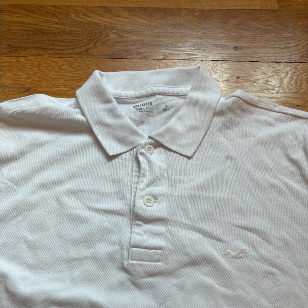 Y2K Cream White Hollister Polo